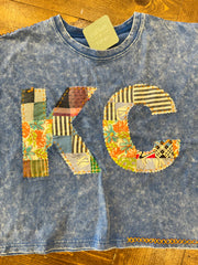 KC Quilt Hand-Stitch Cuff Slv Tee(54)-Medium