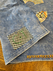 KC Quilt Hand-Stitch Cuff Slv Tee(54)-Medium