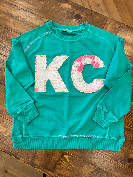 KC Quilt Hand-Stitch Lt Wt Sweatshirt (62) Small