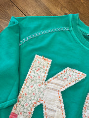 KC Quilt Hand-Stitch Lt Wt Sweatshirt (62) Small