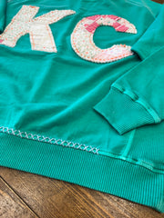 KC Quilt Hand-Stitch Lt Wt Sweatshirt (62) Small