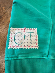 KC Quilt Hand-Stitch Lt Wt Sweatshirt (62) Small