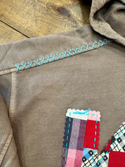 KC Quilt Hand-Stitch French Terry Hoodie (60)-Medium