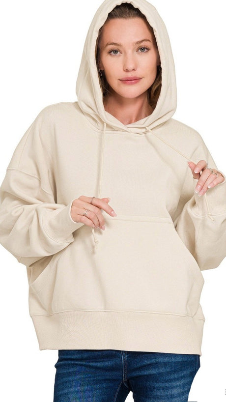 Slouch Roo Pocket Hooded Sweatshirt