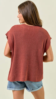 Horseshoe Crochet Dolman Sweater Top
