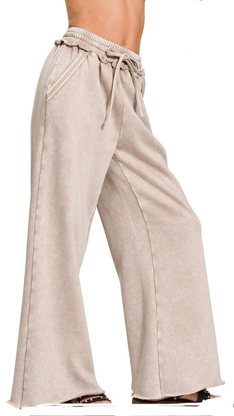 Mineral Fleece Wide Leg Sweatpants