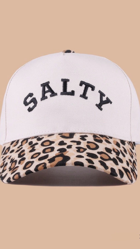 SALTY Leopard Print Cap