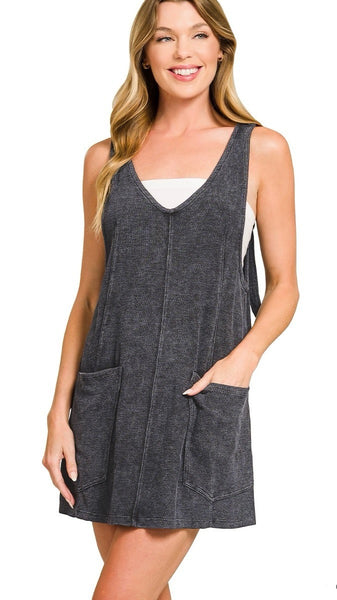 Washed French Terry Knit Jumper