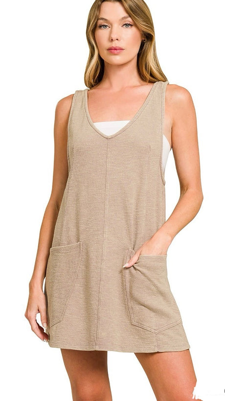 Washed French Terry Knit Jumper