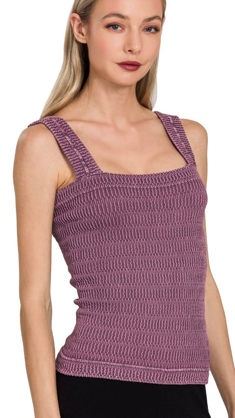 Textured Mineral Knit Tank Top 3