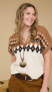 Diamond V-Neck Sweater Vest
