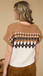 Diamond V-Neck Sweater Vest