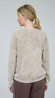 Wild West Cowl Skull Mineral Sweatshirt