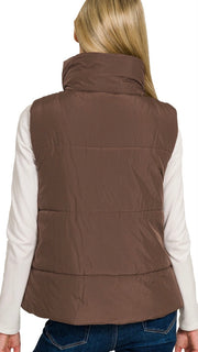 Zip Front Puffer Vest