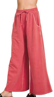 Mineral Wide Leg French Terry Pants