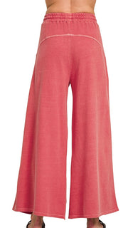 Mineral Wide Leg French Terry Pants
