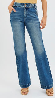 Slash Pocket Stretch Bootcut Jean