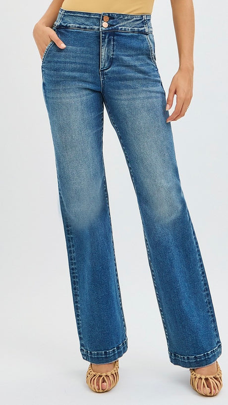 Slash Pocket Stretch Bootcut Jean
