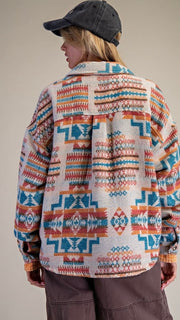 Aztec Patch Pocket Slouch Jacket