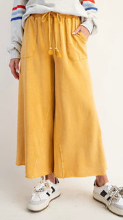 New Basic Mineral Patch Pkt Wide Leg Pant