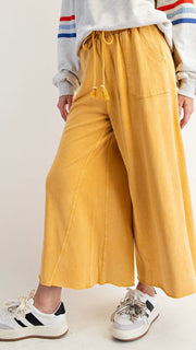 New Basic Mineral Patch Pkt Wide Leg Pant