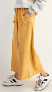 New Basic Mineral Patch Pkt Wide Leg Pant