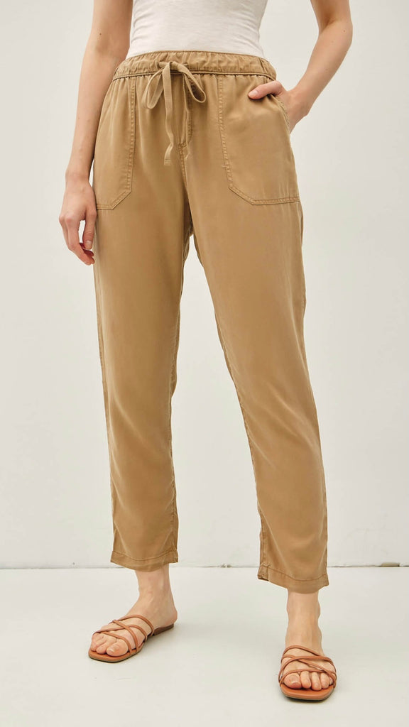 Tencel Patch Pkt Ankle Pants