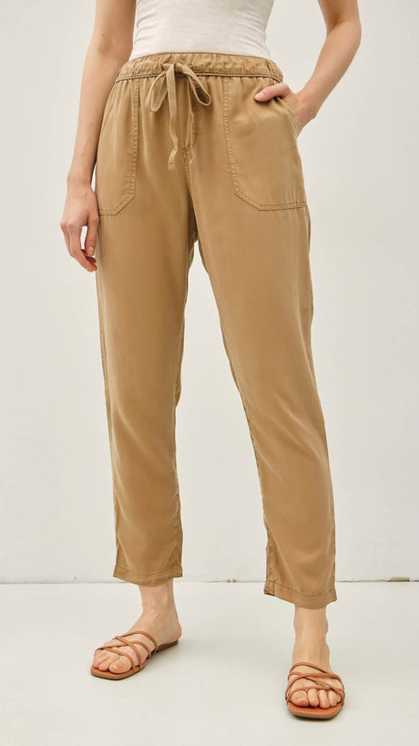 Tencel Patch Pkt Ankle Pants