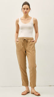 Tencel Patch Pkt Ankle Pants