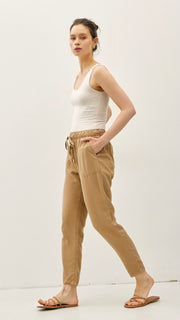 Tencel Patch Pkt Ankle Pants