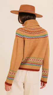 Fair Isle Turtleneck Sweater