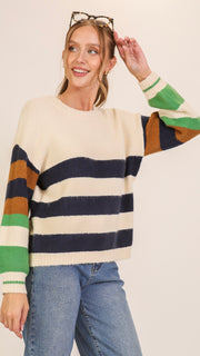 Colorblock Stripe Sweater