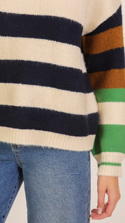 Colorblock Stripe Sweater