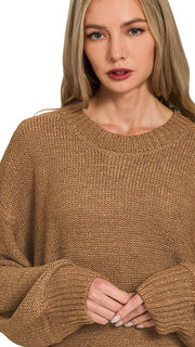 Slouch Balloon Sleeve Sweater