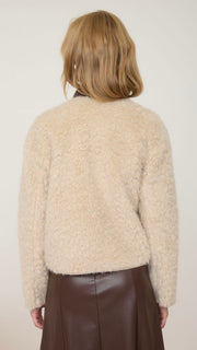 Faux Fur Bow Detail Jacket