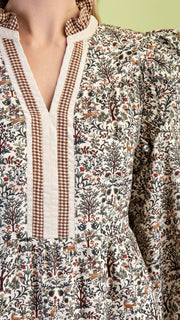 Woodland Fox Print Dress