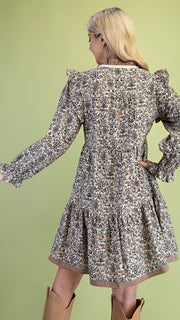 Woodland Fox Print Dress