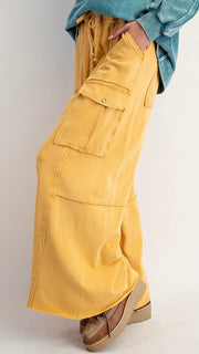 Mineral Snap Cargo Pocket Wide Leg Pants