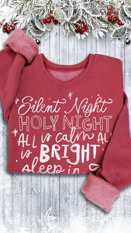 Silent Night Verse Mineral Sweatshirt