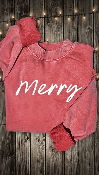 Merry Terry Knit Mineral Sweatshirt
