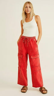 Mineral Terry Knit Cargo Pkt Pants