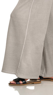 Washed French Terry Wide Leg Pants 3