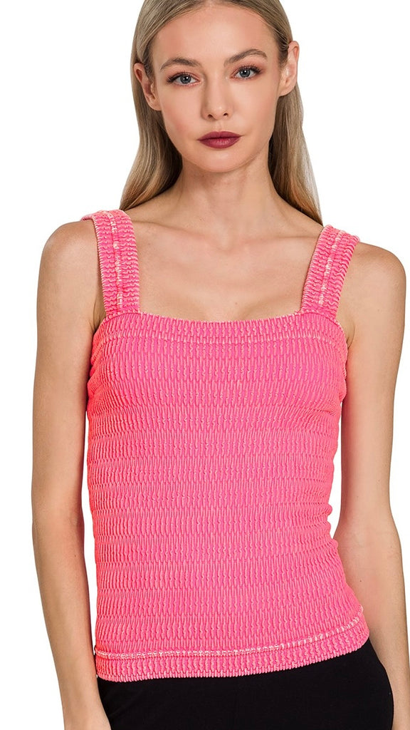 Textured Mineral Knit Tank Top 4
