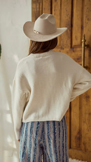 Stripe Heart Patch Cardigan