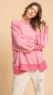 Paint Splatter French Terry Sweatshirt