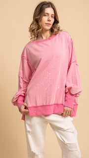 Paint Splatter French Terry Sweatshirt