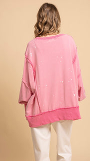 Paint Splatter French Terry Sweatshirt