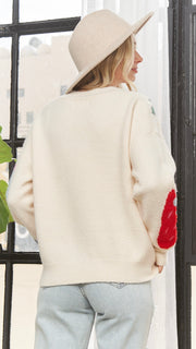Sweet Strawberry Button Cardigan