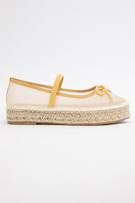 Mesh Platform Espadrille Sandals