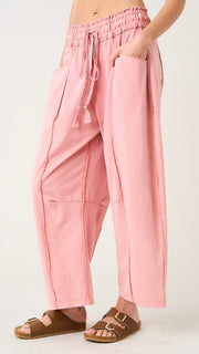 Seamed Boho French Terry Knit Pants